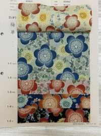 83063 SEVENBERRY® シーチング 四季彩文様 梅華[生地] VANCET サブ画像