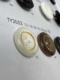TY2053 ポリエステル樹脂製 4つ穴ボタン 大阪プラスチック工業(DAIYA BUTTON) サブ画像