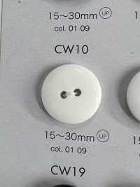 CW10 ポリエステル樹脂製 2つ穴ボタン 大阪プラスチック工業(DAIYA BUTTON) サブ画像