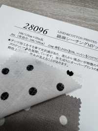 28096 綿麻シーチングMドットプリント[生地] SUNWELL(サンウェル) サブ画像