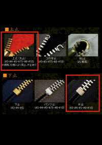 8-BK-E-C WALDES® ビンテージファスナー ブラック 8サイズ ポリエステルテープ 止 朝日ファスナー サブ画像