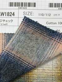 AW1824 撚杢メランジチェック[生地] 柴屋 サブ画像