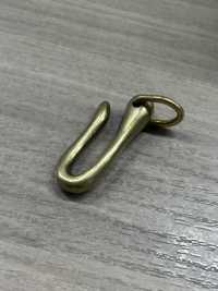 FISHING-HOOK-ZIPPER- 釣り針型ファスナー引手 上白石 サブ画像