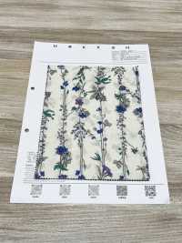 3025-650-1 60ローン 縦流れ花 【アウトレット】[生地] 北高 サブ画像