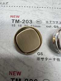 TM-203 メタルボタン 裏足 クリアコーティング 大阪プラスチック工業(DAIYA BUTTON) サブ画像