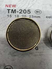 TM-205 メタルボタン 裏足 縁あり 大阪プラスチック工業(DAIYA BUTTON) サブ画像