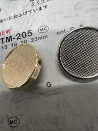 TM-205 メタルボタン 裏足 縁あり 大阪プラスチック工業(DAIYA BUTTON) サブ画像