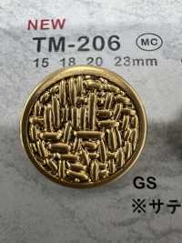 TM-206 メタルボタン 裏足 縁あり 大阪プラスチック工業(DAIYA BUTTON) サブ画像