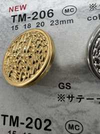 TM-206 メタルボタン 裏足 縁あり 大阪プラスチック工業(DAIYA BUTTON) サブ画像