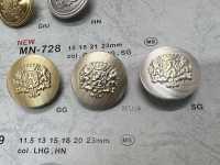 MN-728 エンブレム メタルボタン 裏足 縁なし 大阪プラスチック工業(DAIYA BUTTON) サブ画像
