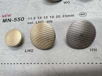 MN-550 メタルボタン 裏足 縁なし 大阪プラスチック工業(DAIYA BUTTON) サブ画像