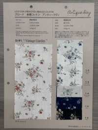 850524 SEVENBERRY® ブロード 未晒コットン アンティークディ ヴィンテージガーデン[生地] VANCET サブ画像