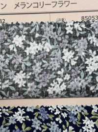 850532 SEVENBERRY® スケア 未晒コットン メランコリーフラワー ダフネ/沈丁花[生地] VANCET サブ画像