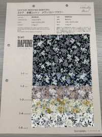 850532 SEVENBERRY® スケア 未晒コットン メランコリーフラワー ダフネ/沈丁花[生地] VANCET サブ画像