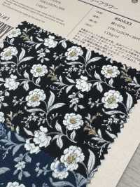 850533 SEVENBERRY® スケア 未晒コットン メランコリーフラワー ピオニー/芍薬[生地] VANCET サブ画像