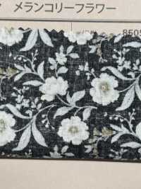 850533 SEVENBERRY® スケア 未晒コットン メランコリーフラワー ピオニー/芍薬[生地] VANCET サブ画像