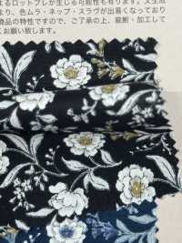 850533 SEVENBERRY® スケア 未晒コットン メランコリーフラワー ピオニー/芍薬[生地] VANCET サブ画像