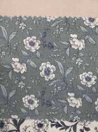 850533 SEVENBERRY® スケア 未晒コットン メランコリーフラワー ピオニー/芍薬[生地] VANCET サブ画像