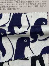 850535 SEVENBERRY® オックス 未晒コットン ぺんぎんの国[生地] VANCET サブ画像