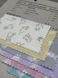 850540 SEVENBERRY® Wガーゼ soft touch gauze Animal[生地] VANCET サブ画像