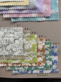 850540 SEVENBERRY® Wガーゼ soft touch gauze Animal[生地] VANCET サブ画像