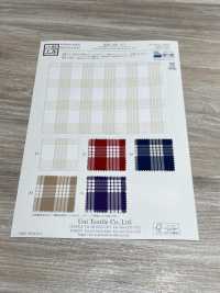KYC421-D1 T/C 先染め パラカチェックゴールドケア[生地] 宇仁繊維(小紋工房) サブ画像