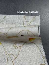 KTS7116 絹麻シーチング 密集ペンギン プリント[生地] コットンこばやし サブ画像