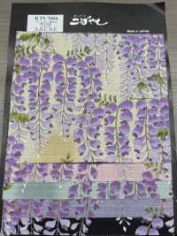 KTS7094 サザンクロス 藤の花文様 プリント[生地] コットンこばやし サブ画像