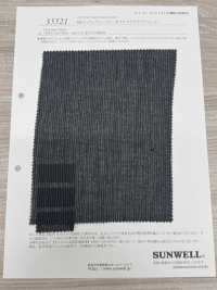35521 80sコットンウェービーボイルストライプワッシャー[生地] SUNWELL(サンウェル) サブ画像