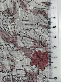OKC034 60/リネンプリント line flower[生地] 小原屋繊維 サブ画像