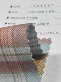 CH-6347 ヴィンテージネップツイルチェック[生地] 桑村繊維 サブ画像