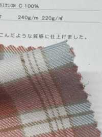 CH-6347 ヴィンテージネップツイルチェック[生地] 桑村繊維 サブ画像