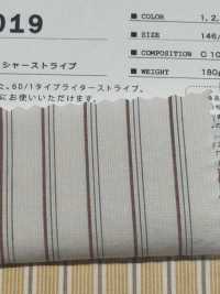 SBT-019 オーガニック ナチュラルリンクルワッシャーストライプ[生地] 桑村繊維 サブ画像
