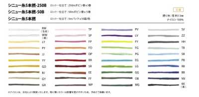 シニュー糸5本撚-250B シニュー糸 5本撚 250B