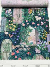 DP-4856-4 綿麻シーチング シークレットガーデン[生地] 北高 サブ画像