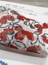 KKP1429-D37 75d ヨーリュージョーゼット[生地] 宇仁繊維(小紋工房) サブ画像