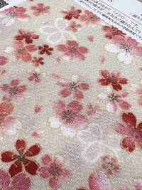 KKP2338-DHM-83 二越ちりめん®多色プリント[生地] 宇仁繊維(小紋工房) サブ画像