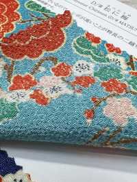 KKP2338-D-MATUNIUME 二越ちりめん® 松に梅[生地] 宇仁繊維(小紋工房) サブ画像