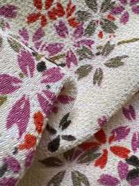 KKP2338-D-KUSAZAKURA 二越ちりめん® 草桜[生地] 宇仁繊維(小紋工房) サブ画像