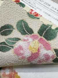 KKP2338-D-MTSUBAKI 二越ちりめん® 都椿[生地] 宇仁繊維(小紋工房) サブ画像