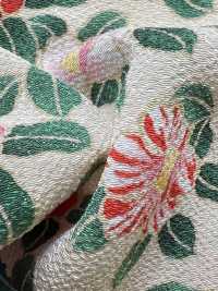 KKP2338-D-MTSUBAKI 二越ちりめん® 都椿[生地] 宇仁繊維(小紋工房) サブ画像