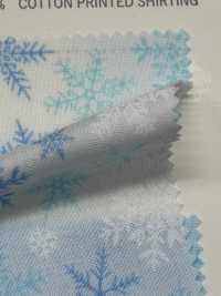 DX10363L HAndworks*Fabric®  スケア クリスマス 雪の結晶大柄[生地] VANCET サブ画像