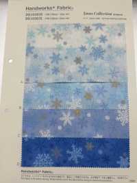 DX10363L HAndworks*Fabric®  スケア クリスマス 雪の結晶大柄[生地] VANCET サブ画像