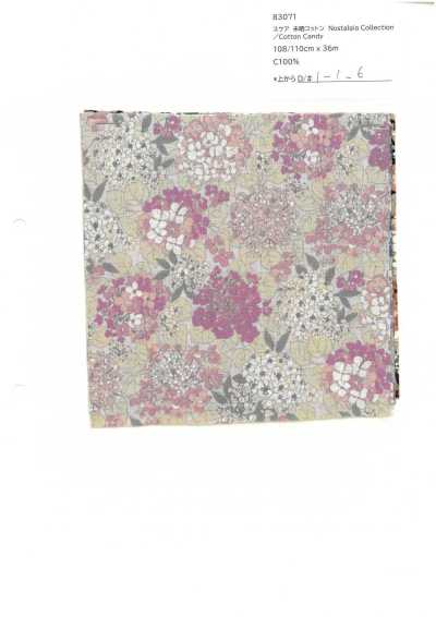 83071 SEVENBERRY®  スケア 未晒コットン Nostalgia Collection / Cotton Candy