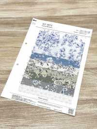 KP9073 手書き風 花柄プリント ローン(丸巻)[生地] コスモテキスタイル サブ画像