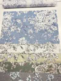 KP9073 手書き風 花柄プリント ローン(丸巻)[生地] コスモテキスタイル サブ画像