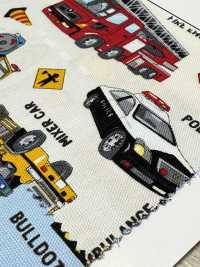 AP51207 ハタラククルマ オックス(丸巻)[生地] コスモテキスタイル サブ画像