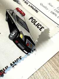 AP51207-DR ハタラククルマ オックス(半折)[生地] コスモテキスタイル サブ画像