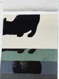 AP52101-DR クロネコ オックス(半折)[生地] コスモテキスタイル サブ画像