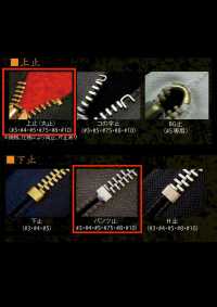 75-G-CO-C WALDES® ビンテージファスナー 丹銅(ゴールド) 75サイズ 綿テープ 止 朝日ファスナー サブ画像